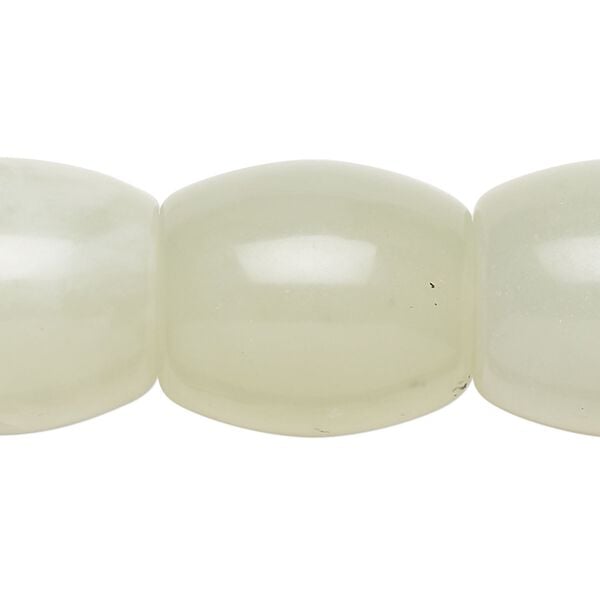 New "jade" 1pkg1, barrel bead natural 15 inch 20x20mm-22x21mm image number 0