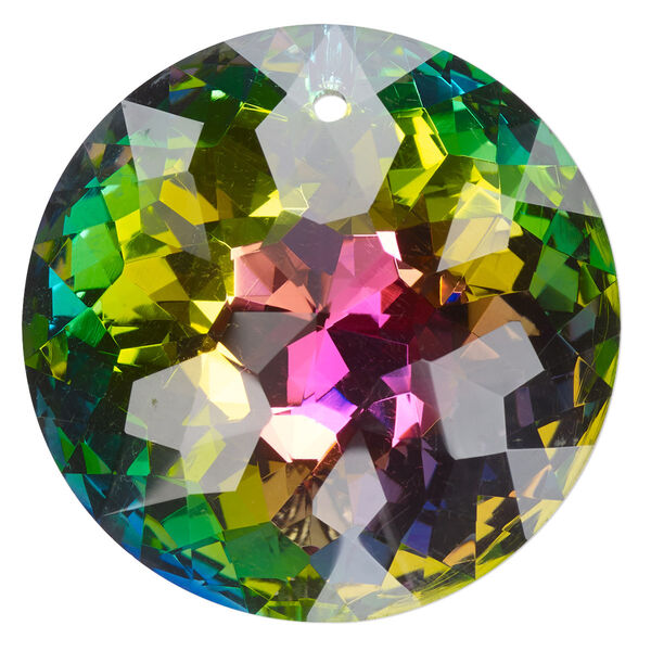 Focal 1pk transparent clear vitrail foil back, Celestial Crystal® 45mm disc image number 0