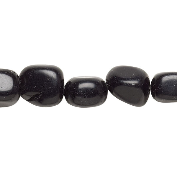 Golden sheen obsidian 1pkg1, nugget bead natural 15 inch small image number 0