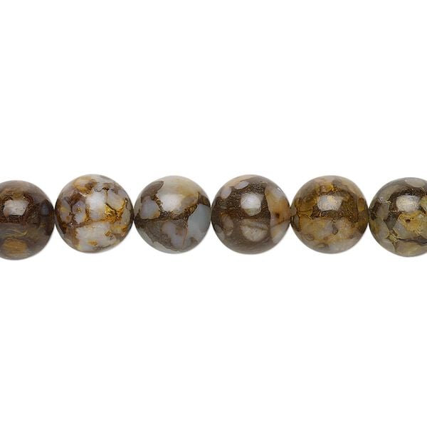 Brown opal 1pkg1, round bead 15.5-16 inch 8mm image number 0
