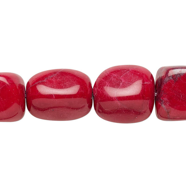 Howlite 1pkg1, tumbled nugget bead 15.5-16 inch medium image number 0