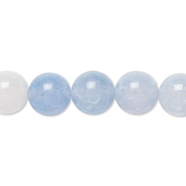 Fire crackle agate 1pkg1, round bead B grade, 8 inch 10mm image number 0