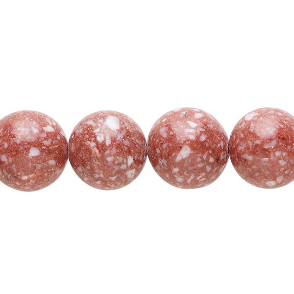 Multi-gemstone / mother-of-pearl shell / resin 1pkg1, round bead 15 inch 11-13mm image number 0