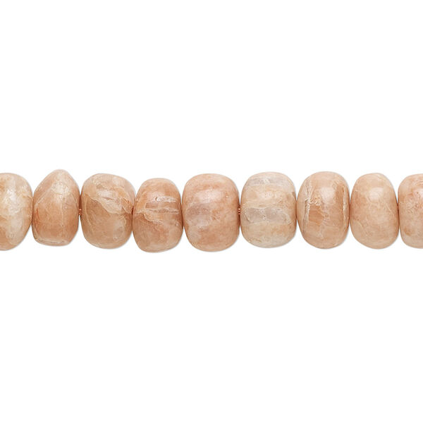 Rose jasper 1pkg1, hand-cut rondelle bead natural 14 inch 7x5mm-8x7mm image number 0