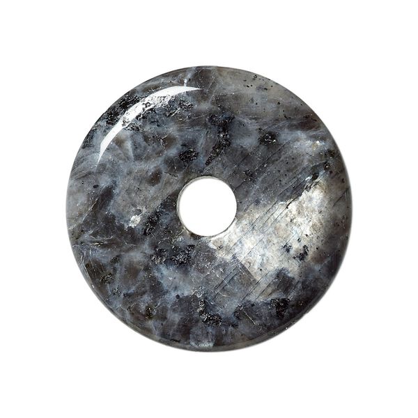 Blue labradorite 1pkg1, donut focal natural 30mm image number 0
