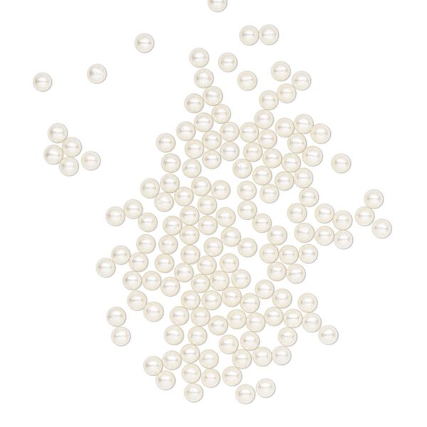 Pearl 100pk cream, Crystal Passions® 2mm undrilled round 5809 image number 0