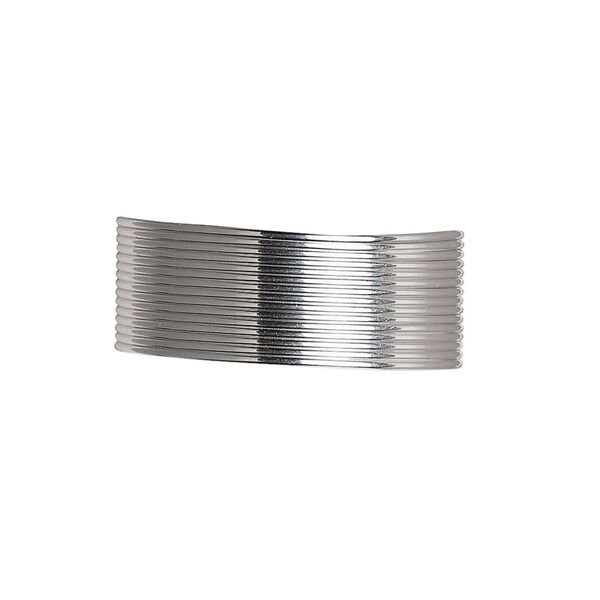 Wire, sterling silver, full-hard, half-round, 22 gauge. Sold per pkg of 5 feet. image number 0