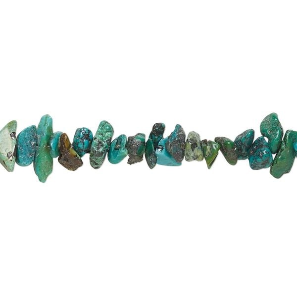 Turquoise 1pkg1, chip bead 15 inch small image number 0