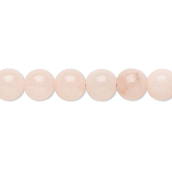 Peach quartz 1pkg1, round bead natural 15.5-16 inch 8mm image number 0