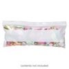 Bag, Tite-Lip™, plastic, clear and white, 8x3-inch side zip with block. Sold per pkg of 100. image number 0