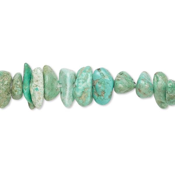 Turquoise 1pkg1, chip bead 15 inch medium image number 0