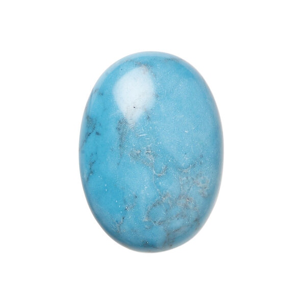 Turquoise 1pkg1, calibrated oval cab 25x18mm image number 0