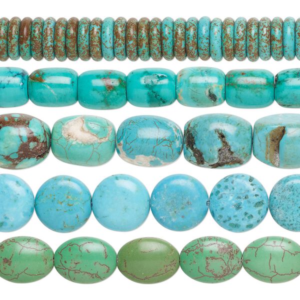 Magnesite 1pkg5, mixed shape bead 15 inch mix 6x3mm-20x14mm image number 0