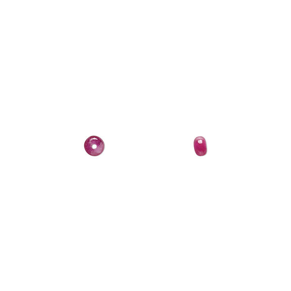 Ruby 1pkg1, hand-cut rondelle bead 3x1mm-4x2mm image number 0