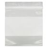Bag, Tite-Lip™, plastic, clear and white, 3-inch top zip with block. Sold per pkg of 1,000. image number 1