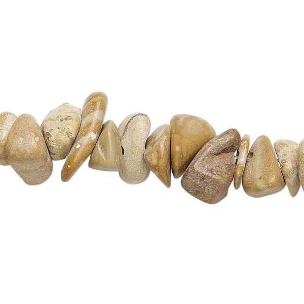 Tigerskin "jasper" 1pkg1, chip bead natural 15 inch large image number 0