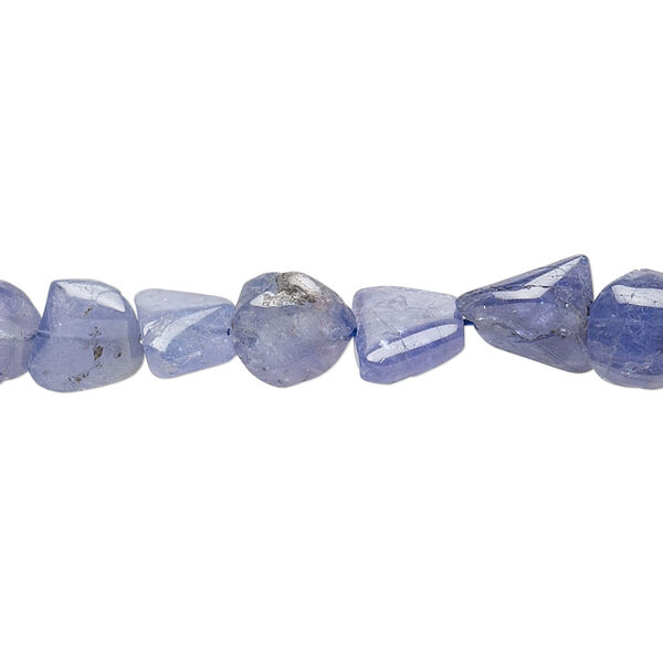 Tanzanite 1pkg1, hand-cut flat nugget bead 15.5-16 inch mini image number 0