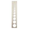 Bead sizer, chrome-plated carbon steel, 6-1/2 x 1-1/4" ruler. Sold individually. image number 0