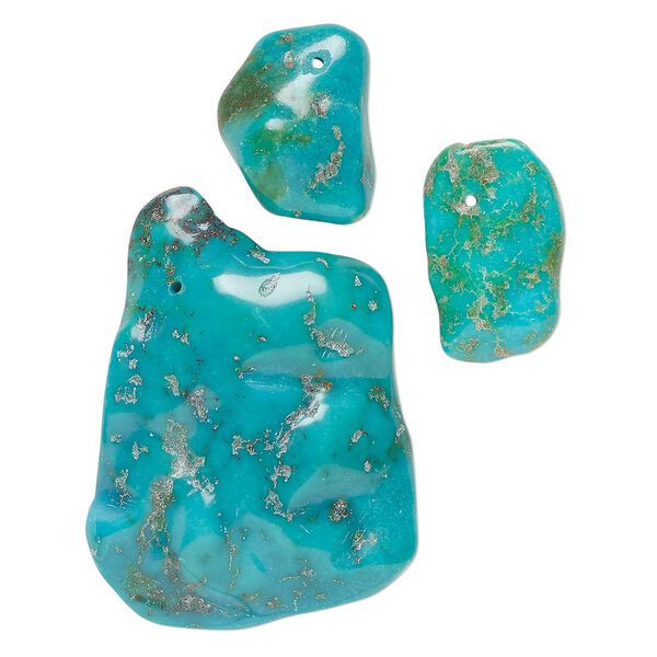 Turquoise 1pkg3, freeform focal mix 18x12mm-52x28mm image number 0