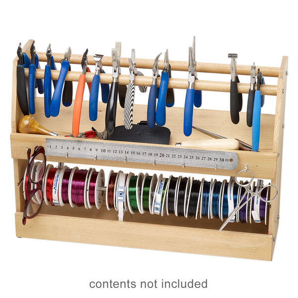 Organizer 1pkg1 wood / steel, 18 x 13 x 5.75 inches image number 0