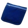 Anti-tarnish pouch, Zerust®, satin / nylon / "pewter" (zinc-based alloy), dark blue and blue, 6-inch square with zipper. Sold individually. image number 0