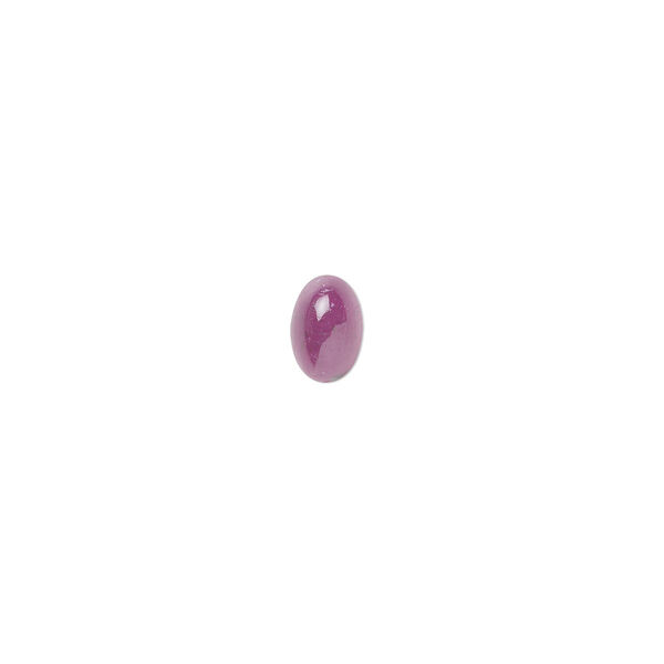 Ruby 1pkg1, hand-cut calibrated oval cab 6x4mm image number 0