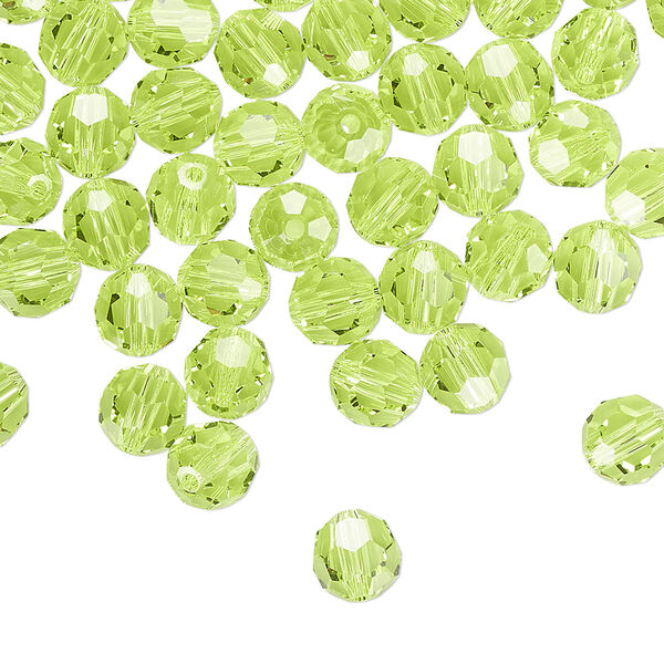 Bead 360pk citrus green, Swarovski® 6mm round 5000 image number 0
