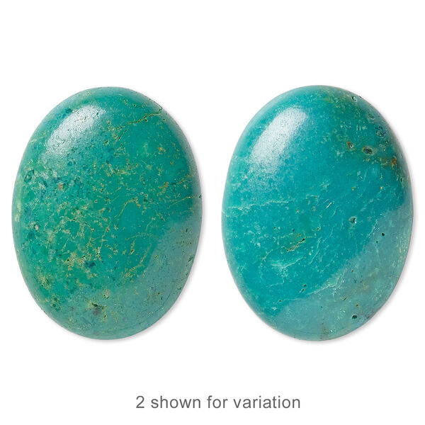 Turquoise 1pkg1, calibrated oval cab 30x22mm image number 0