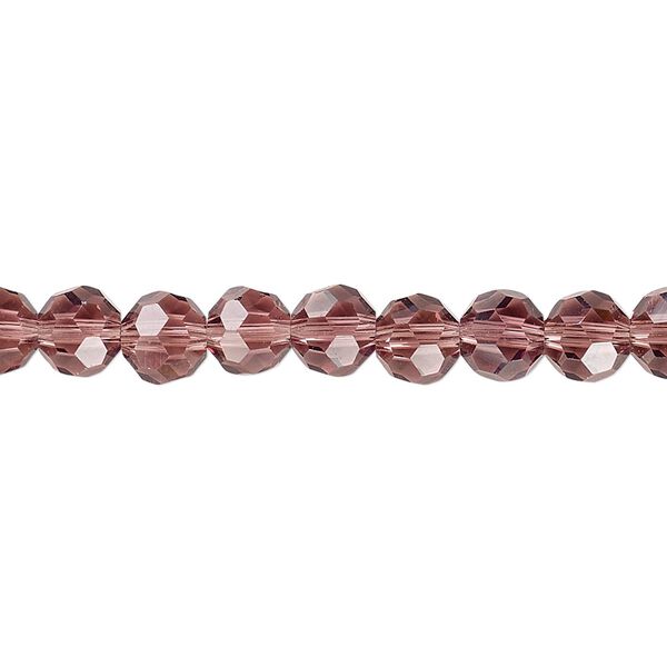 Bead 1pk 32 facets transparent amethyst purple, Celestial Crystal® 6mm round 15.5-16 inch image number 0