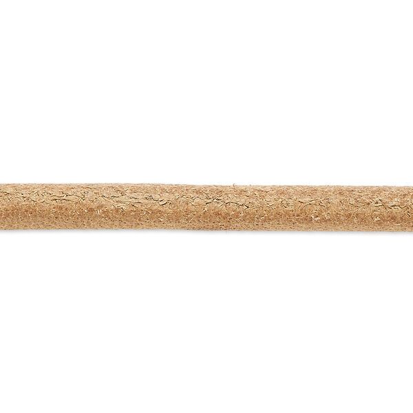 Cord, Ellada Leather™, Greek leather (natural), 5mm round. Sold per pkg of 1 yard. image number 0