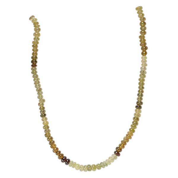 Grossularite garnet 1pkg1, hand-cut rondelle bead natural 13 inch 6x3mm-7x4mm image number 0