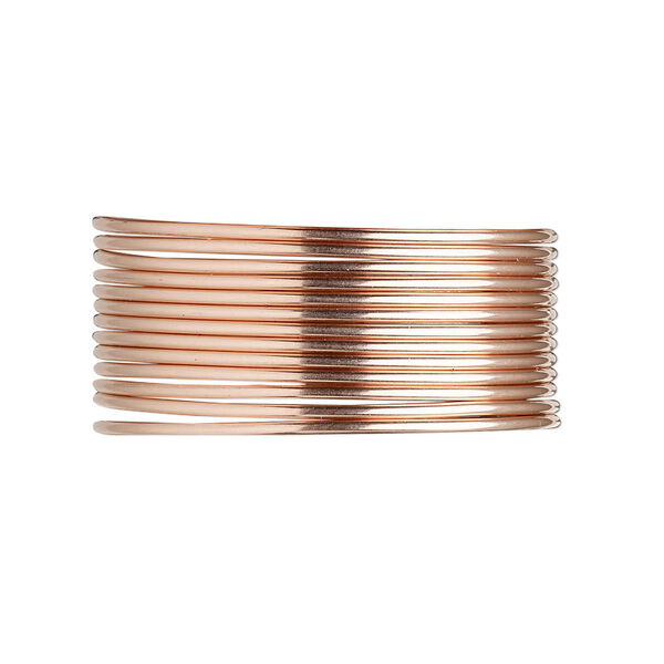 Wire, 12Kt rose gold-filled, dead-soft, round, 18 gauge. Sold per pkg of 5 feet. image number 0