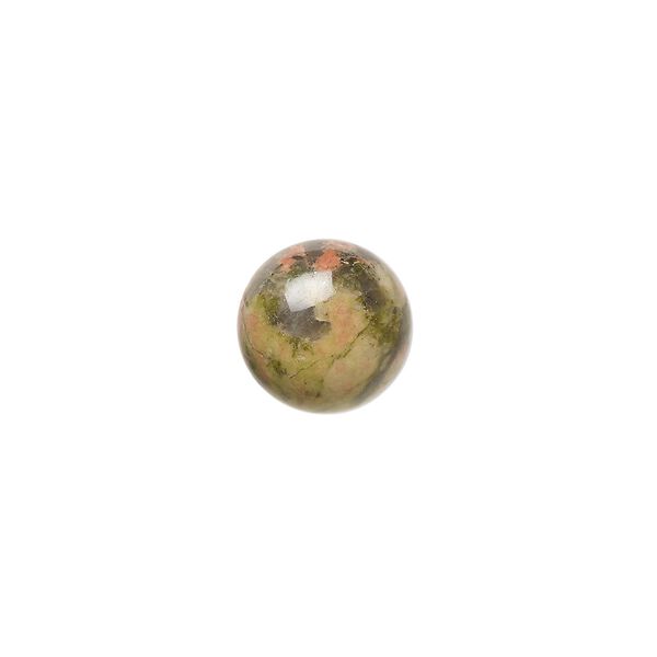 Unakite 1pkg10, calibrated round cab natural 10mm image number 0
