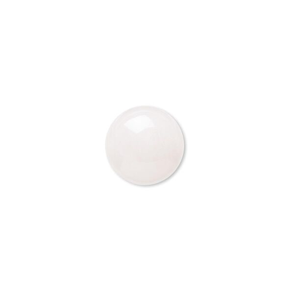 Rose quartz 1pkg6, calibrated round cab natural 12mm image number 0
