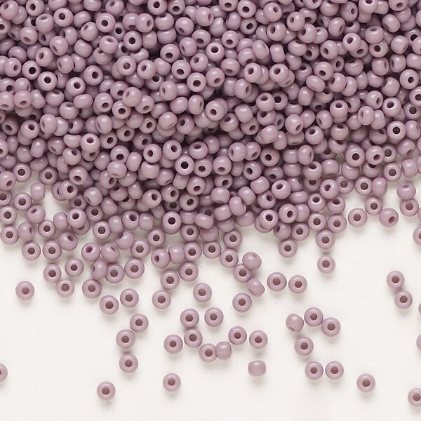 Seed bead, Preciosa Ornela Czech glass, pkg/500g, #11 rocaille, opaque violet, (23020). image number 0