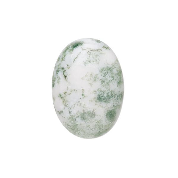 Tree agate 1pkg1, calibrated oval cab natural 25x18mm image number 0