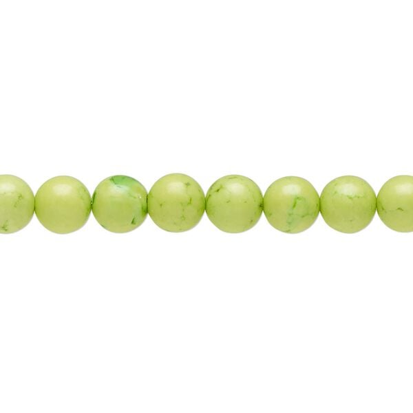 Magnesite 1pkg1, round bead 15.5-16 inch 5-6mm image number 0