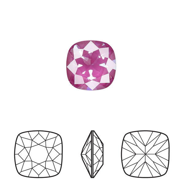 Fancy stone 1pk crystal orchid ignite LacquerPRO, Crystal Passions® 12mm cushion 4470 image number 0
