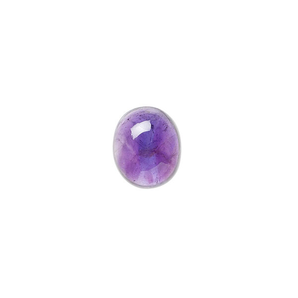 Amethyst 1pkg2, hand-cut calibrated oval cab natural B grade, 12x10mm image number 0