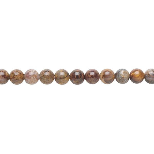 Pietersite 1pkg1, round bead natural 15.5-16 inch 4mm image number 0