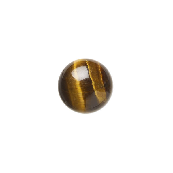Tigereye 1pkg6, calibrated round cab natural B grade, 12mm image number 0