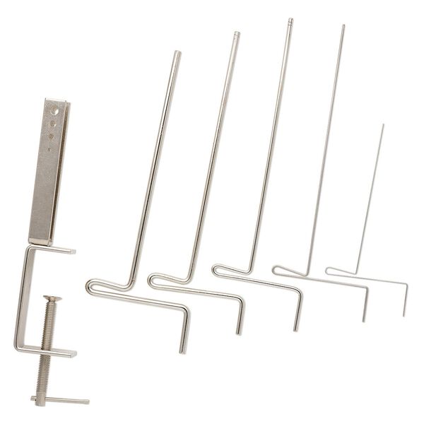 Artistic Wire® Coiling Gizmo® Deluxe Econo Winder, steel, 5-1/4 to 8-1/2 inches with 5 crank rods. Sold individually. image number 0