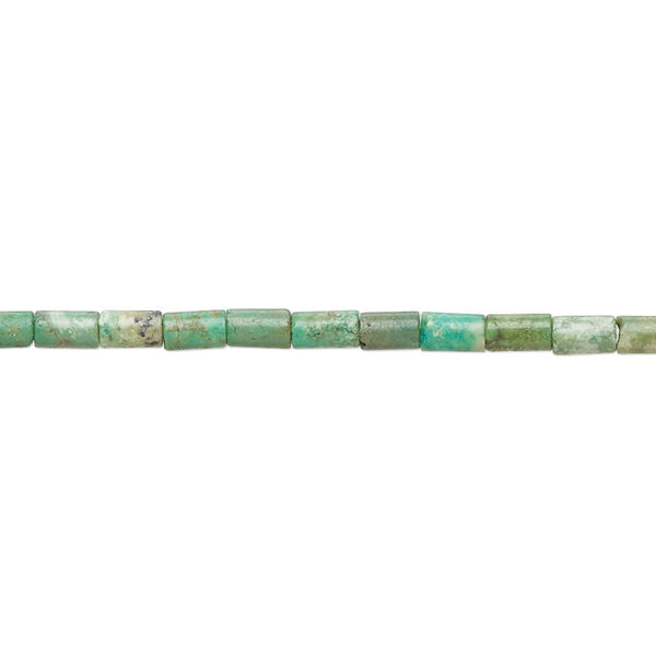 Turquoise 1pkg1, round tube bead 15.5-16 inch 4x2mm-5x3mm image number 0
