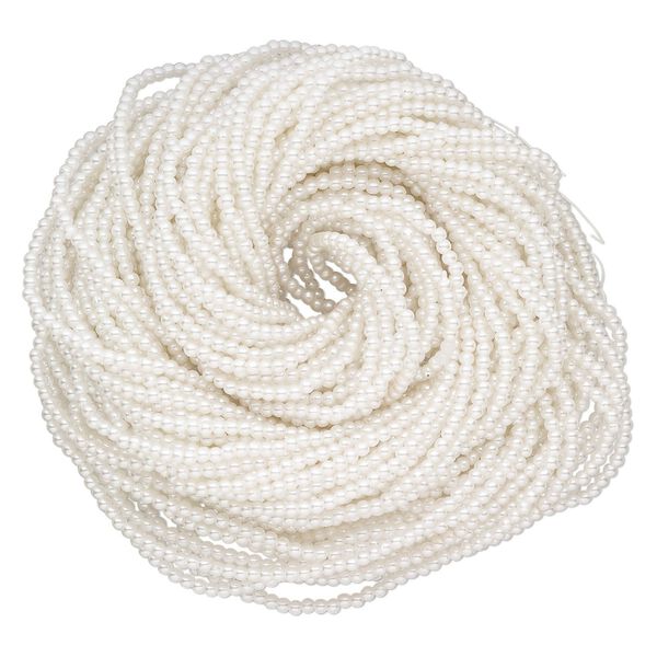 Acrylic bead 1pkg6100, 3mm round white pearl image number 0