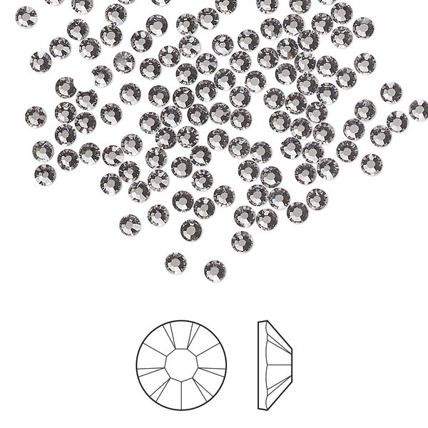 Flat back 1pkg144, lilac ash foil back Preciosa MAXIMA Czech crystal rhinestone 2.1-2.3mm chaton rose round SS7 image number 0