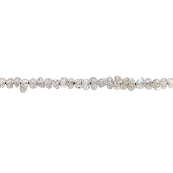 Labradorite 1pkg1, pebble bead natural 13 inch mini image number 0
