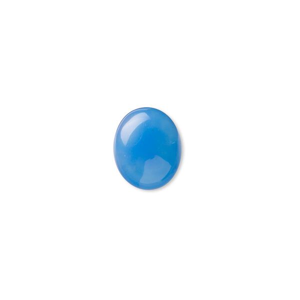 Blue agate 1pkg6, calibrated oval cab B- grade, 12x10mm image number 0