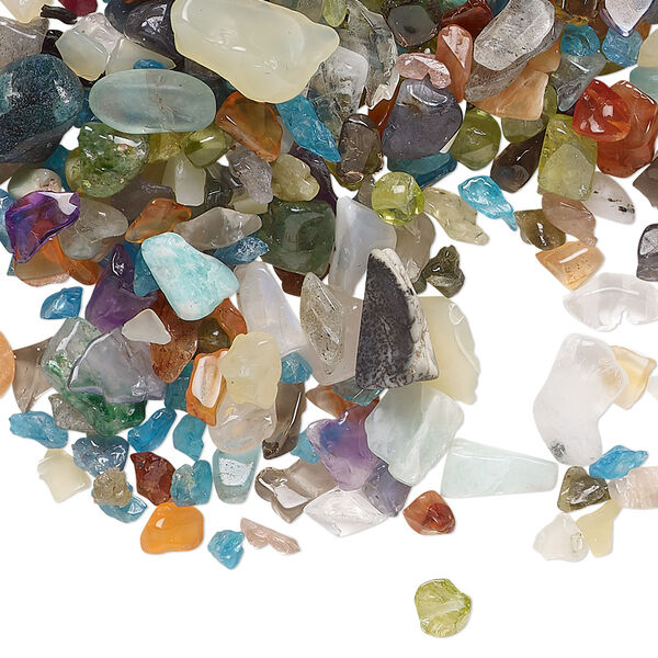 Multi-gemstone 1pkg1, undrilled inlay chip 1 oz mini image number 0