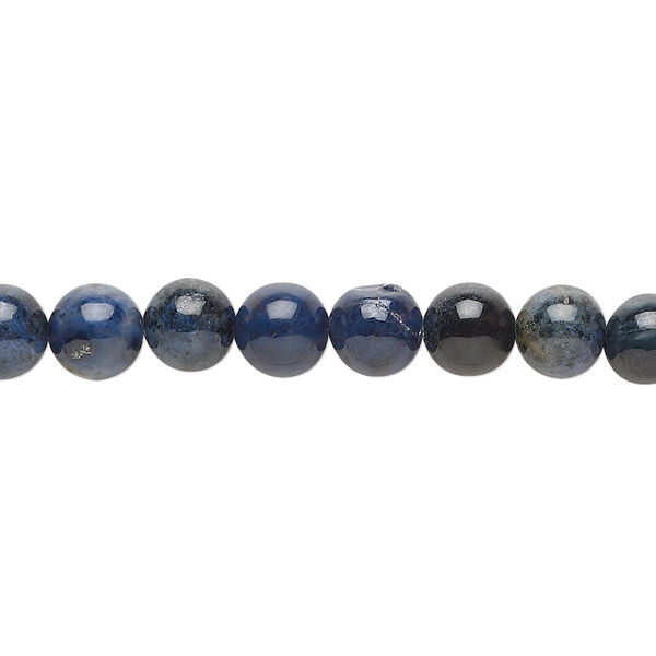 Dumortierite 1pkg1, round bead natural 15.5-16 inch 6mm image number 0