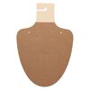 Necklace / earring card, flocked plastic, camel, 9-1/2 x 6-1/2 inches. Sold per pkg of 10. image number 0